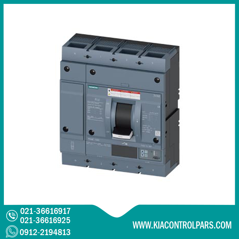 3VA6580-6JT42-0AA0 قیمت کلید اتوماتیک 4 پل 800 آمپر زیمنس 3VA6580-6JT42-0AA0