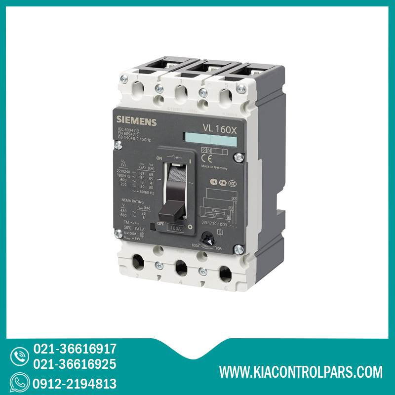 3VL1708-1DD33-0AA0 فروش کلید اتوماتیک 80 آمپر زیمنس 3VL1708-1DD33-0AA0