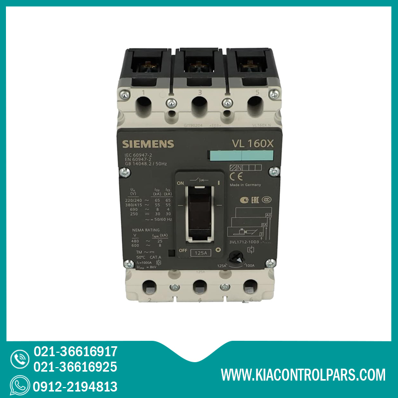 3VL1712-1DD33-0AA0 خرید و فروش کلید اتوماتیک زیمنس 3VL1712-1DD33-0AA0