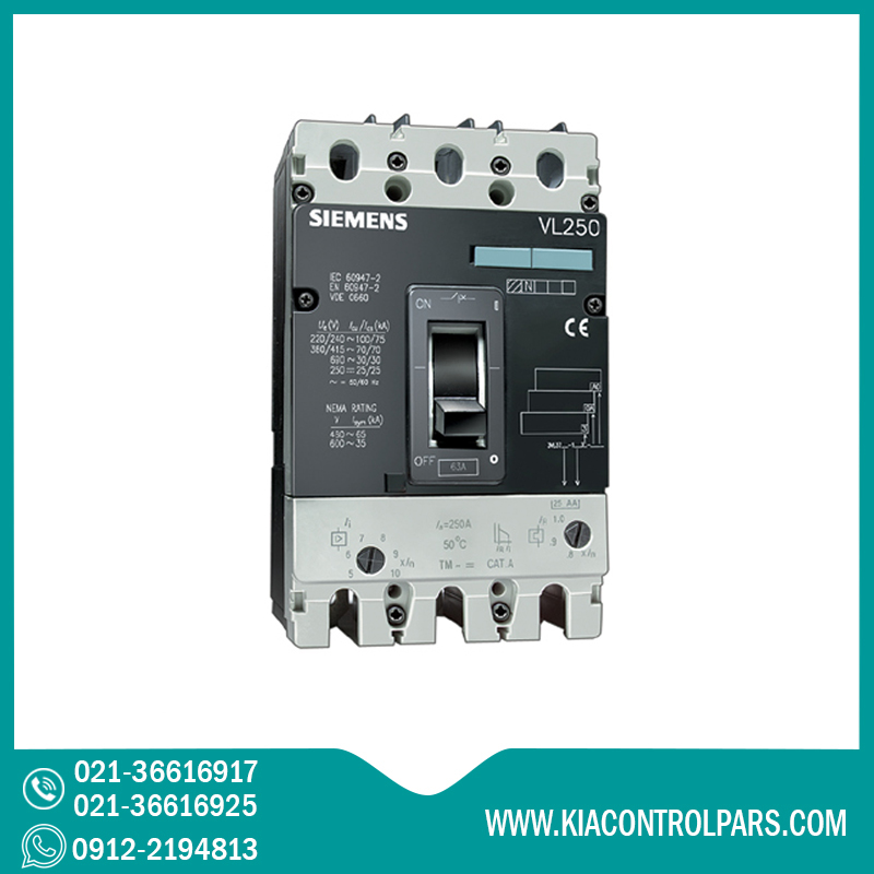 3VL3725-1DC36-0AA0 کلید اتوماتیک 250 آمپر زیمنس 3VL3725-1DC36-0AA0